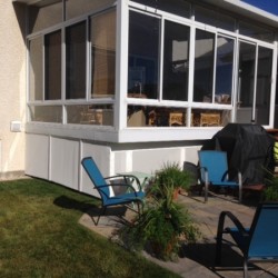Sunroom Addition after deckALL Skirting